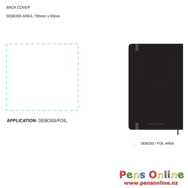 Moleskine A5 Notebook: Hard Cover, Plain Paper (BG15056P63)